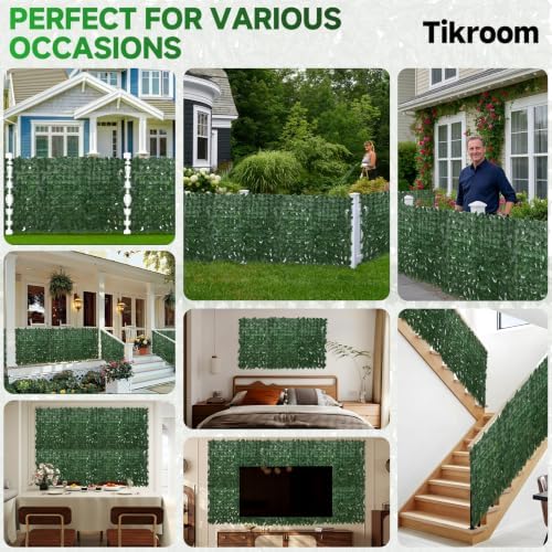 120x40in Artificial Ivy Privacy Fence Wall Screen UV-Anti Panels - Image 5