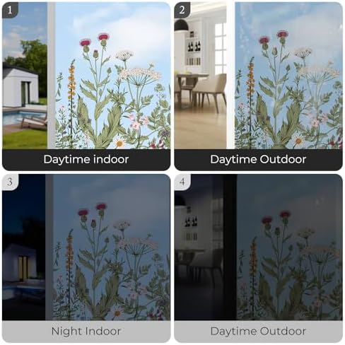 ADD.HERES Stained Glass Window Film, Window Film Decorative, 17.5 x 78.7 in - Image 6