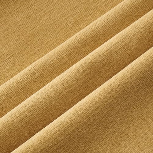 MIULEE Gold Chenille Couch Lumbar Throw Pillow Covers, 12x20 - Image 6