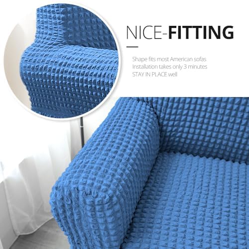NICEEC Loveseat Covers Washable Love Seat Couch Covers Slipcover with Skirt - Image 3
