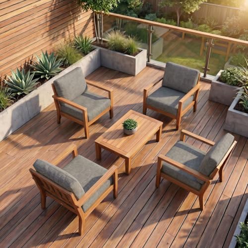 8Pcs Patio Cushion Covers Stretch Outdoor Furniture Protector Slipcovers - Image 6