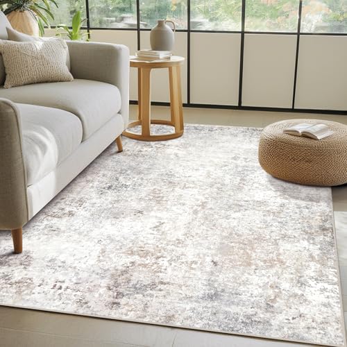 Beige Grey Washable Rugs 3x5 Area Rugs for Living Room,Bedroom,Dining Room - Image 7