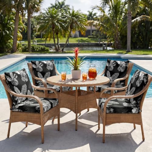 8Pcs Patio Cushion Covers Stretch Outdoor Furniture Protector Slipcovers - Image 6