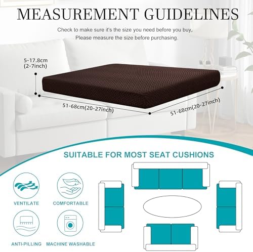 12 Pcs Outdoor Cushion Covers, Patio Sofa Cushion Covers Replacement - Image 2