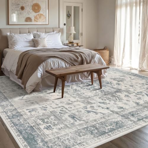 Rugxara 8x10 Area Rugs,Large Rugs for Living Room(Blue) - Image 4
