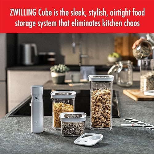 ZWILLING Fresh & Save CUBE Storage Organizer 6-Piece, S, Pantry Organizers and Storage, Plastic, BPA-Free Airtight Dry Food Storage Container, for Storing Herbs, Toppings, Small Nuts and more - Image 3