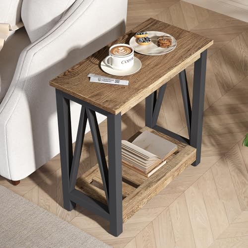 ChooChoo Farmhouse End Table Set of 2,Narrow Side Table - Image 4