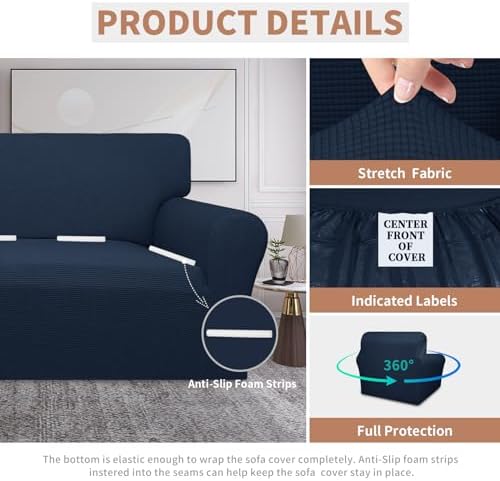 Easy-Going 100% Waterproof Chair Couch Cover, Stretch Jacquard Sofa Cover - Image 4