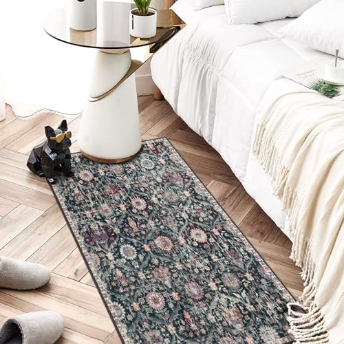 Lahome Kitchen Rugs Non Slip Washable Rugs for Entryway, Black 2x4 Rug - Image 5