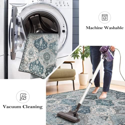 Lahome Moroccan Hallway Runner Rug Non Slip, 2x10 Washable Kitchen Runner - Image 3
