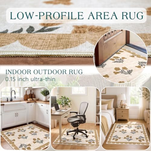 3x3 Square Entryway Rug - Front Door Mat Indoor Outside Entrance - Image 5