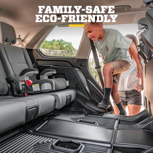 Husky Liners Weatherbeater Floor Mats | Fits 2024-2026 Toyota Grand Highlander & Lexus TX350 | Front & 2nd Row, 3-pc Black - 99351 - Image 6