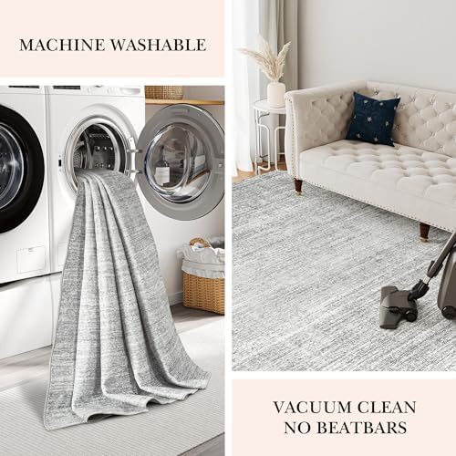 Valenrug 2x3 Rug Non Slip, Small Washable Entryway Rug Indoor Doormat Grey - Image 7