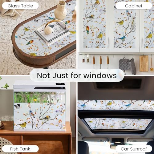 DKTIE Country Rustic Stain Glass Window Film for Glass 35.4" x 78.7" - Image 5