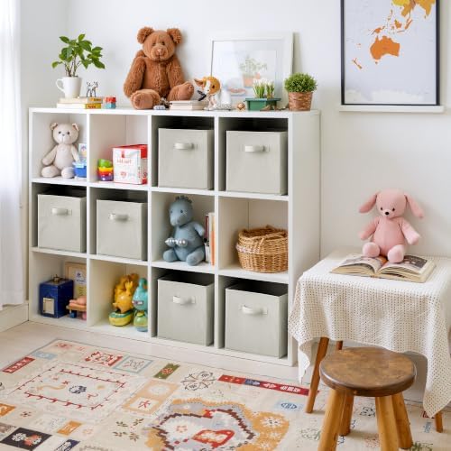 Cupic Cupid 6-Pack 11x11 Storage Cubes, Storage Organizer Bins, Light Gray - Image 7