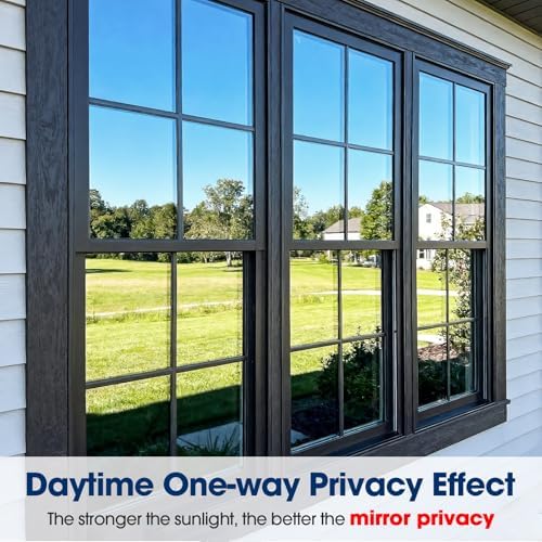 Coavas One Way Privacy Window Film Heat & Glare Control, 29.5"x78.7" Silver - Image 7
