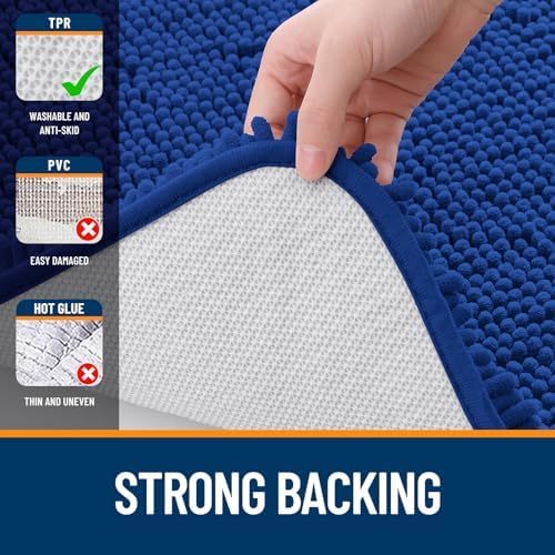 OLANLY Bathroom Rugs 35x24, Extra Soft Absorbent Chenille Bath Rugs - Image 6