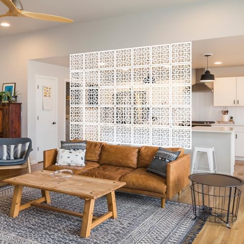ANMINY Hanging Room Divider Panels, 24 PCS White - Image 6