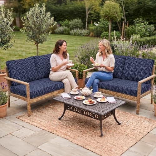 8Pcs Patio Cushion Covers Stretch Outdoor Furniture Protector Slipcovers - Image 2