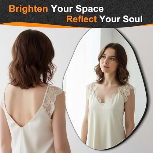 Delma Irregular Wall Mirror, 36"x24" - Image 2
