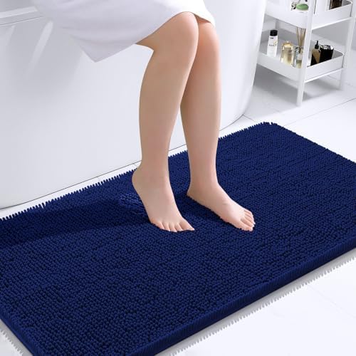 OLANLY Bathroom Runner Rugs 45x27, Extra Soft Absorbent Chenille Bath Rugs by OLANLY