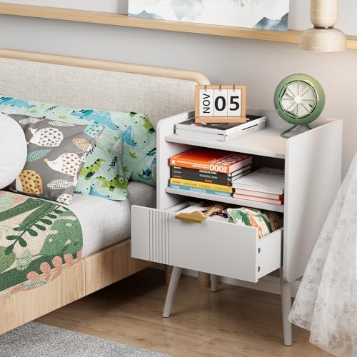Night Stand Modern End Table with Storage Drawer, Bedside Table for Bedroom - Image 5