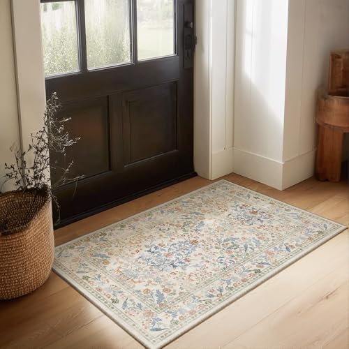 Machine Washable 2x3 Rugs for Entryway: Door Mat Indoor Entrance Small Area Rug Non-Slip Low Pile Kitchen Throw Rug for Front Door Indoor Entrance Bedside Entry Kids Room - Image 6
