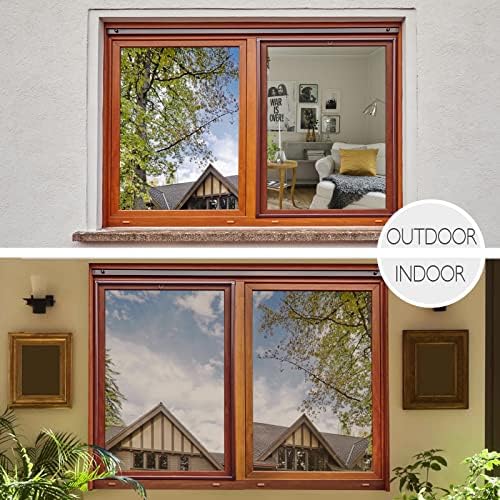 HIDBEA One Way Privacy Window Film,Heat Blocking, Brown,29.5in x 6.5ft - Image 7