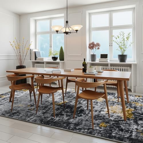 Modern Abstract 3x5 Rug, Non Slip Entryway Rug, Soft Machine Washable Rug - Image 5