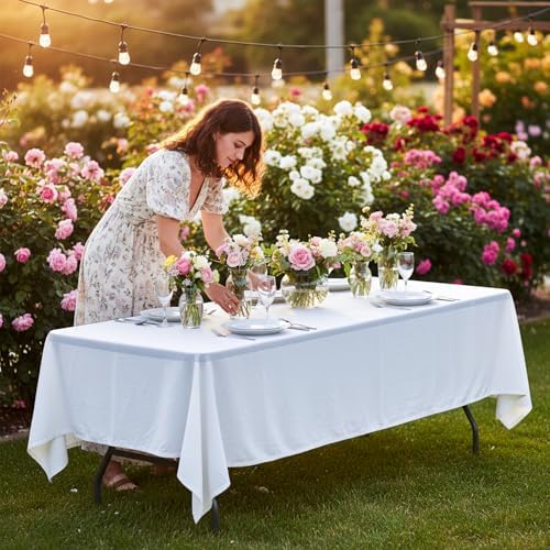 FDW | 8FT Folding Table | Black | Portable Plastic Table - Image 2