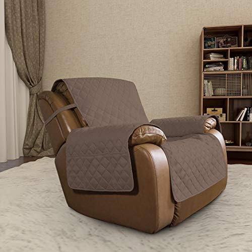 Easy-Going Reversible Couch Cover, Oversized Recliner, Brown/Brown - Image 2