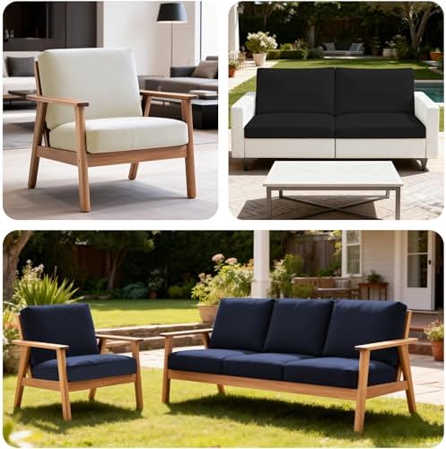 4 Pcs Outdoor Cushion Covers, Patio Sofa Cushion Covers Replacement - Image 5