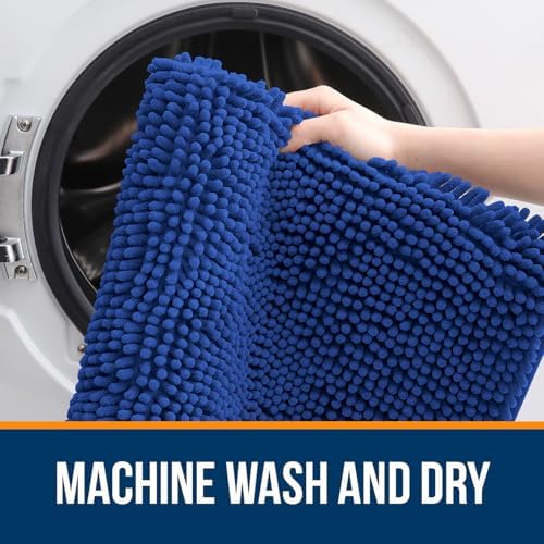 OLANLY Large Bathroom Rugs 40x32, Extra Soft Absorbent Chenille Bath Rugs - Image 5