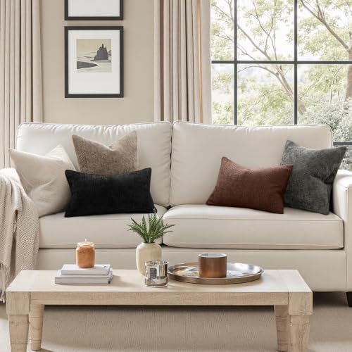 MIULEE Decorative Couch Throw Pillow Covers 20x20 in Red Brown 2 Pack - Image 4