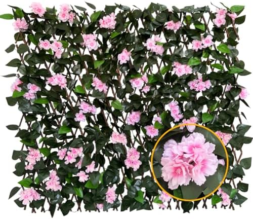 Expandable Fence Privacy Screen for Balcony Patio Outdoor,Decorative Faux Ivy Fencing Panel,Artificial Hedges by Unknown