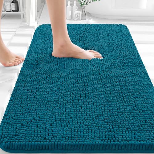 OLANLY Bathroom Rugs 30x20, Extra Soft Absorbent Chenille Bath Rugs by OLANLY