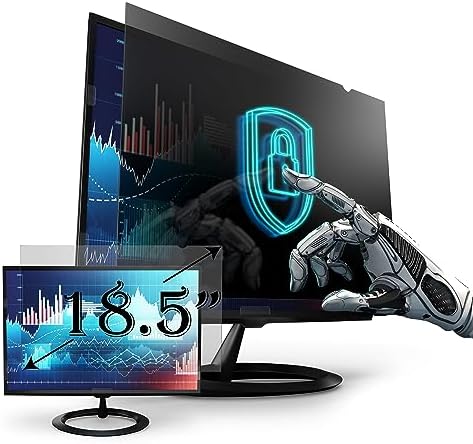 Privacy Screen Filter for 18.5 Inches (Screen Measured Diagonally) Desktop Computer Monitor, Aspect Ratio 16:9 (16.14 inch width x 9.09 inch height) by EZProScreenProtector