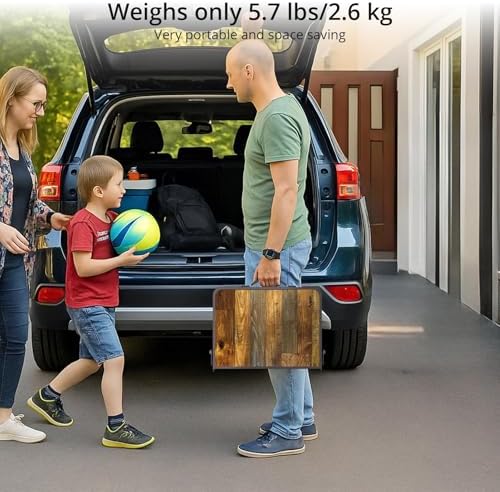 Anbte 2ft Camping Folding Table, 24" X 16" Aluminum Small Portable Table - Image 6