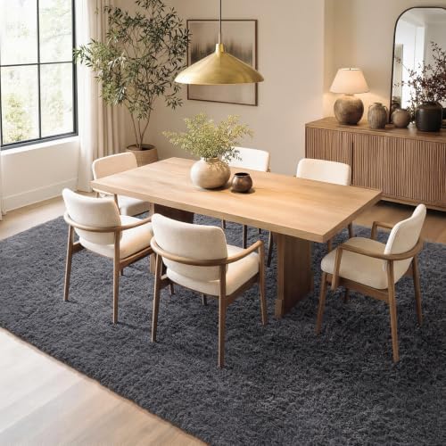 Ophanie Area Rugs 10x12 Living Room, Large Soft Grey Bedroom Carpet - Image 5