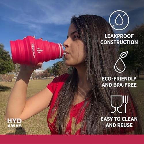 HYDAWAY 25oz Collapsible Water Bottle, Packable Leakproof for Travel - Image 3