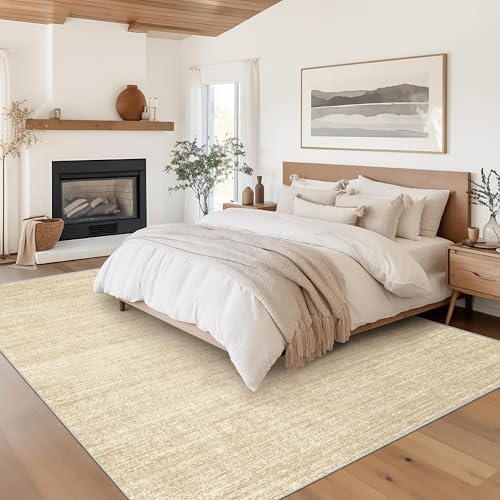 Valenrug 8x10 Area Rugs for Living Room, Large Washable Rug Non Slip, Tan - Image 4