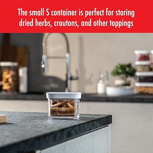 ZWILLING Fresh & Save CUBE Storage Organizer, S - 0.35-qt, Pantry Organizers and Storage, Plastic, BPA-Free Airtight Dry Food Storage Container for Storing Herbs, Toppings, Small Nuts and more - Image 2