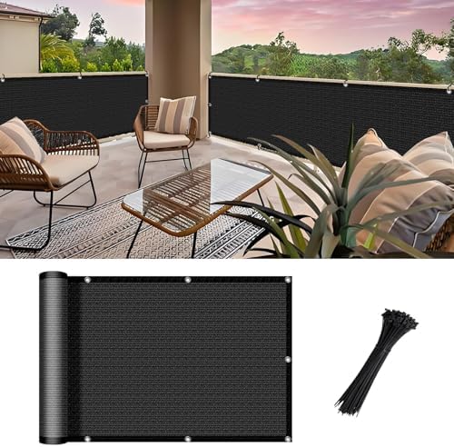 3'x12' Balcony Privacy Screen Apartment Patio Privacy Fence Screen - Image 2