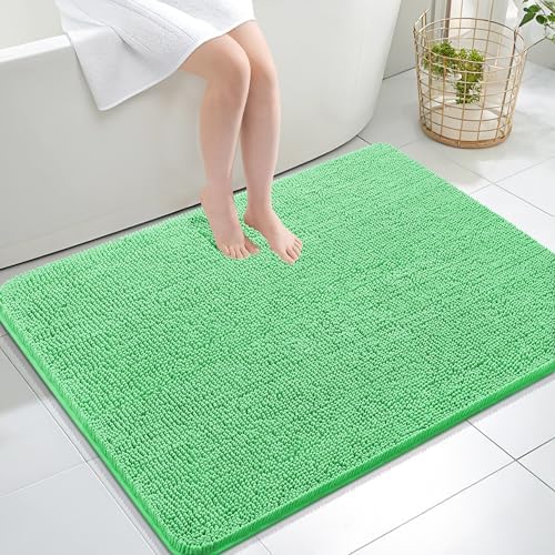 OLANLY Large Bathroom Rugs 40x32, Extra Soft Absorbent Chenille Bath Rugs by OLANLY