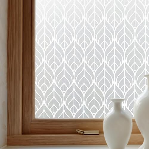 OHTMERU Window Privacy Film Decorative Non-Adhesive, Reusable, Anti-Glare by OHTMERU