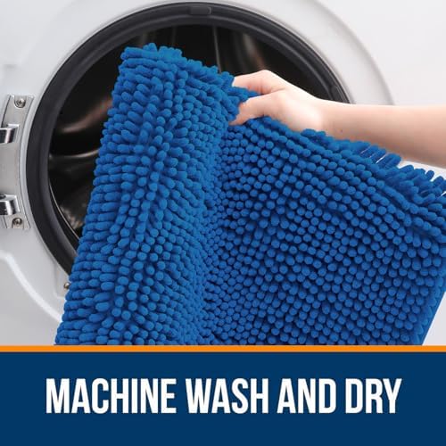 OLANLY Large Bathroom Rugs 50x30, Extra Soft Absorbent Chenille Bath Rugs - Image 5