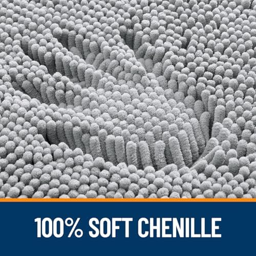 OLANLY Large Bathroom Rugs 44x32, Extra Soft Absorbent Chenille Bath Rugs - Image 3