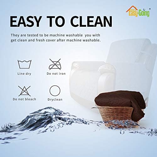 Easy-Going Reversible Couch Cover, Small Chair, Chocolate/Chocolate - Image 6