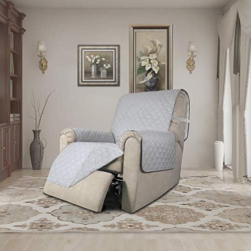 Easy-Going Reversible Couch Cover, Recliner 19 in, Light Gray/Light Gray - Image 2