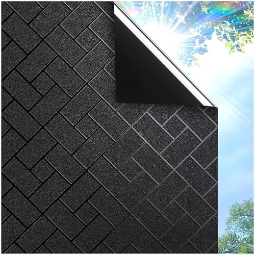 Coavas Blackout Window Privacy Film 100% Light Blocking 29.5"x78.7" by Coavas